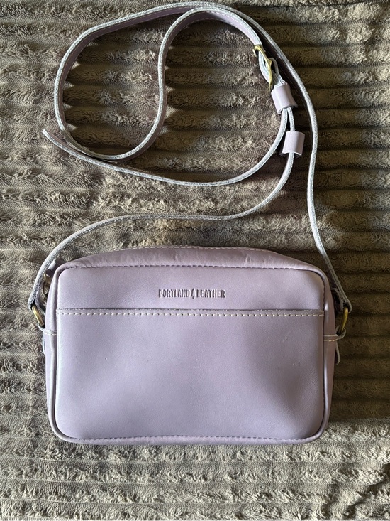 Portland Leather Handbags - Portland Leather Pale Lavender Crossbody Bag